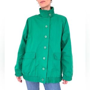 EUC Jaclyn Sport Vintage Green Windbreaker Jacket